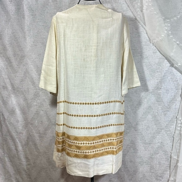 Vintage Edith Flagg cream embroidered cap duster - Picture 8 of 10